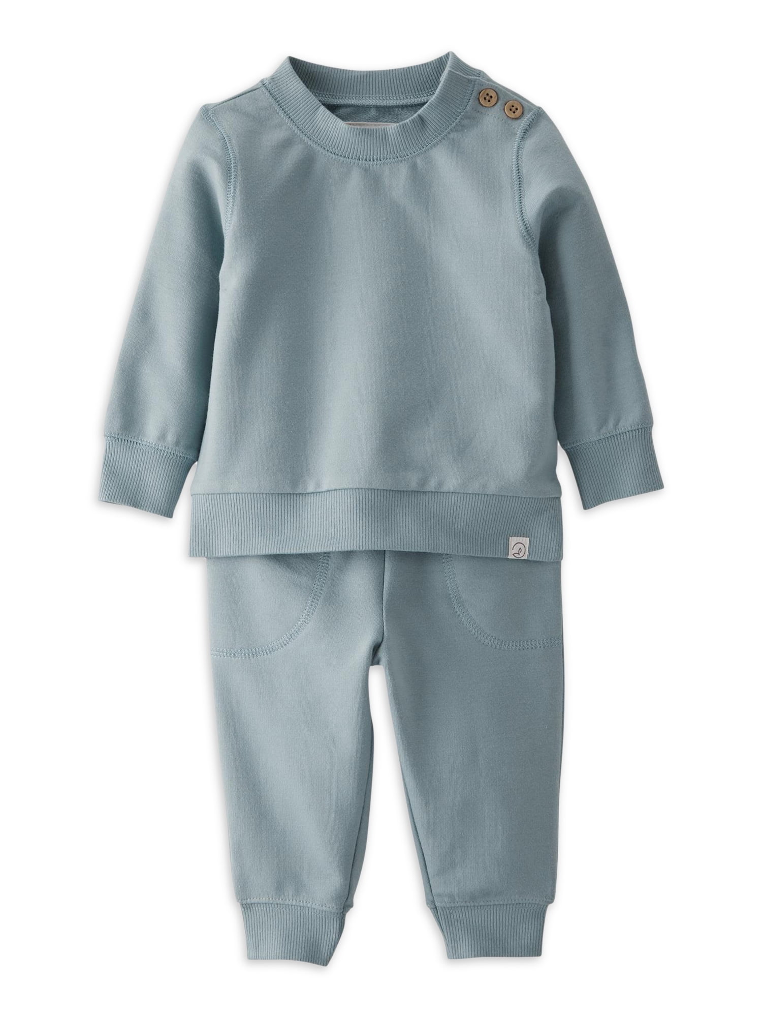 Little Planet by Carter's Neutral Organic Bodysuit Pant Set, 2-Piece Outfit Set (Newborn-24 Month)