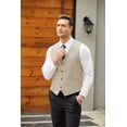 thumbnail image 5 of COOFANDY Men's Casual Dress Suit Vest Slim Fit Business Formal Waistcoat Vest, 5 of 6