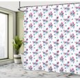thumbnail image 4 of Ambesonne Floral Shower Curtain, Spring Watercolor Flowers, 69"Wx84"L, Multicolor, 4 of 4