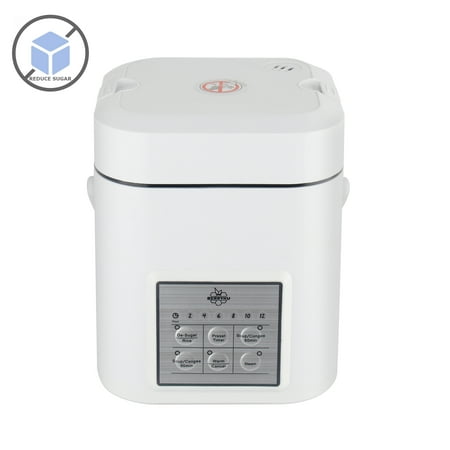 Berryku YF223 1.2L De-Sugar Mini Rice Cooker, Low Starch Cooking, Soup Cooker, Congee Cooker, Steamer, Warmer, Preset Timer, Best Fit for Diabetes, Hypertension, Obesity, Physical Fitness, 1~3 (Whats The Best Rice Cooker)