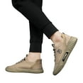 thumbnail image 3 of Xiaoxatg Men's Casual Footwear Low Top Breathable Canvas Walking Shoes for Everyday Comfort and Style 8.5 Khaki, 3 of 9