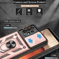 thumbnail image 3 of Galaxy A32 5G Case, Samsung Galaxy A32 5G Case with HD Screen Protector, Heavy Duty Shockproof Phone Cover with Magnetic Kickstand Ring for Galaxy A32 5G, Rose Gold, 3 of 14