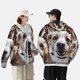 thumbnail image 4 of Balery Realistic Cute Puppy Sudadera ligera de manga larga con capucha y protección solar UPF 50+ para hombre y mujer, ideal para pesca y running-Medium, 4 of 7