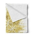 thumbnail image 2 of Mandala Soft Flannel Fleece Throw Blanket, Geometric Elements Vintage Vivid Motif Oriental Style, Cozy Plush for Indoor and Outdoor Use, 50" x 70", Yellow and White, by Ambesonne, 2 of 5