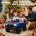 thumbnail image 6 of Chevrolet 24V Electric Ride on Car for Kids, 2 Seater Ride on Toys for Toddlers with Remote Control, Battery Powered Car with Bluetooth LED Light, Gift for Boys Girls 3-8, Blue, 6 of 9