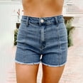thumbnail image 2 of High Waisted Shorts for Women Fashion Star Print Casual Y2k Baggy Jeans Shorts Grunge Harajuku Streetwear Pants 2025, 2 of 7