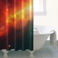thumbnail image 4 of Colorful Starry Sky and Universe Modern Waterproof Shower Curtain Set with 12 Hooks, Washable Decorative Bathroom Shower Curtain, 4 of 6