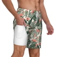 thumbnail image 3 of Goofa Palm Trees and Tropical Printed Men's Swim Trunks Board Shorts Quick Dry Mens Swimming Trunks with Compression Liner,Breathable Fit Hawaii Beach Shorts-X-Large, 3 of 9