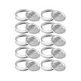 thumbnail image 1 of CAROOTU 12/24 Pcs Couvercles de Type Fendus pour Bocaux Mason à Ouverture Régulière/Grand, 1 of 7
