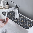 thumbnail image 7 of Vsdgher Space Cars Kitchen Sink Splash Guard Faucet Mat -1 PC Super Absorbent Fast Drying Mat Sink Gadgets-Splash, Bathroom,Sink Mat,(15" X 5.5" ), 7 of 7