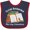 Navy and Red, variant on Inktastic Future Bookworm Like My Grandma Boys or Girls Baby Bib