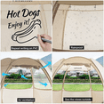 thumbnail image 6 of Outdoor Canopy Gazebo 10'X10' Garden Patio Pop Up Event Vendoor Booth Tent, 6 of 12