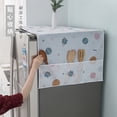 thumbnail image 4 of Nvzi 1 pieza de cubierta de tela para refrigerador de una o dos puertas,tela con margaritas, cubierta impermeable y a prueba de polvo para refrigerador doméstico, 180 * 60 CM (Estilo 2), 4 of 4