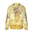 thumbnail image 3 of Uemuo Bunch of Grapes Pattern Women's Full Zip UPF 50+ Sun Protection Hoodie Jacket Long Sleeve Sun Shirt Hiking Outdoor Performance with Pockets-Medium, 3 of 9
