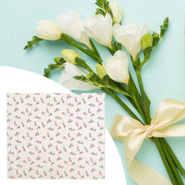 Hoja de papel para envolver flores, hoja de papel para envolver, suministros de embalaje de floristería, papel de envolver con estampado de rosas para amarillo rosa