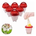 thumbnail image 1 of Egg Boiler Set Of 6 Silicone Egg Boilers No Bowl Non-stick Silicone Egg Boiler Egg Boiler Bpa Free Non-stick Egg Poacher, 1 of 5