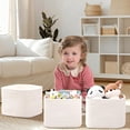 thumbnail image 4 of Natubeau 3 Pack Woven Storage Basket, 9"x9"x7" Cotton Rope Woven Baskets for Organizing, Cube Storage Bins for Shelves, White, 4 of 9