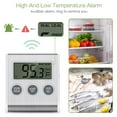 thumbnail image 4 of Refrigerator Thermometer, Digital Fridge Thermometer, Freezer Thermometer with High & Low Temperature Alarm, LCD Display, Magnetic for for Restaurants, Kitchen, Home, 4 of 8