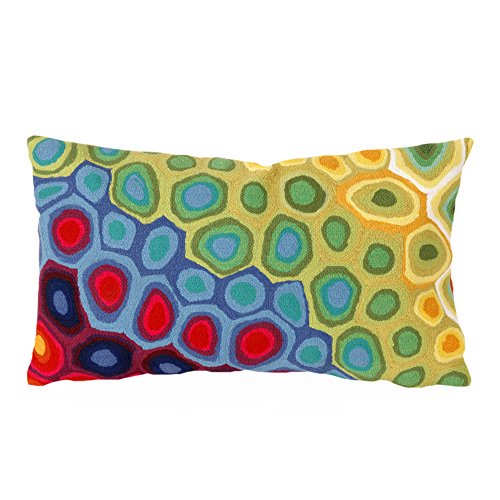 Liora Manne 7S01SA38044 Mystique III Groovy Multi Oreiller Intérieur / Extérieur