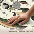 thumbnail image 6 of ODIKA 8'x10' Washable Area Rug Non-Slip Chair-Friendly Mat Fish Fishing Bass Lake Vintage Lure Cabin Motif Tackle Border for Dining Room, Large Office, Lounge, 6 of 7