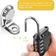 thumbnail image 4 of Combination Lock  4 Digit Combination Padlock for School Gym Sports Locker  Fence  Toolbox  Case  Hasp Cabinet Storage (4 Pack), 4 of 6