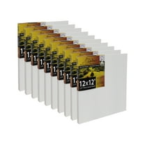 Jerry's Artarama Da Vinci Dual Sided Pro Panel Board - 20-Pack, 12x12" 6mm Deep Panels for Painting - Archival, Acid-Free Art Supplies - Ultra-Smooth & Medium Textured Paint Surfaces