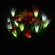 thumbnail image 3 of Luces de estaca con energía solar al aire libre estilo flor de lirio que cambian las luces decorativas LED para jardín / patio trasero Speravity JJ14312-01B, 3 of 7