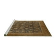 thumbnail image 2 of Ahgly Company Machine Washable Indoor Rectangle Oriental Turquoise Blue Industrial Area Rugs, 7' x 9', 2 of 4