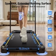 YPOO Clearance Walking Pad with Incline, Foldable Treadmill for Home and Office, 300 lb Capacity, Remote and APP Control