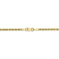 thumbnail image 4 of The Black Bow 2.25mm 10k Yellow Gold Diamond Cut Solid Rope Chain Necklace, 26 Inch, 4 of 9