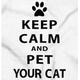 thumbnail image 2 of Keep Calm Pet Your Cat Kitty Lovers Sweatshirt for Men or Women Brisco Brands S, 2 of 5