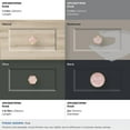 thumbnail image 5 of Amerock Accents 1-1/4 inch (32mm) Diameter Gold/Pink Cabinet Knob - 2 Pack, 5 of 7