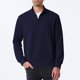 thumbnail image 1 of pstuiky Camisas de manga larga abrigadas para hombre, Blusa/camisa de moda para hombre, de color liso, con cuello alto, cremallera y botones. camisetas de hombre xl, 1 of 6