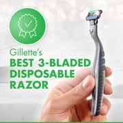 Gillette Mach3 Sensitive Mens Disposable Razors, 7 Count