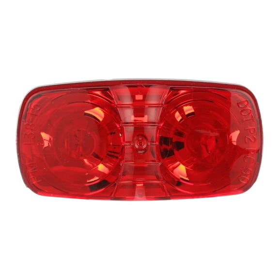 Peterson Manufacturing V38R LED M/C Pc Rect Double Bulls-Eye 4" x 2" Clearance/Marker Light