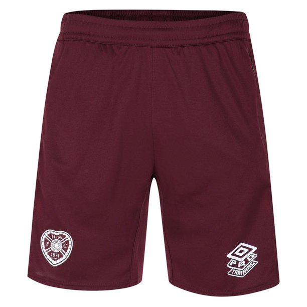 Umbro - Pantalones Cortos 23/24 Diseño Heart Of Midlothian FC Entrenamiento para Hombre (Higo, Naranja Pop)