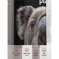 thumbnail image 6 of Funny Koala Sheer Curtains 63 Inch Length 2 Panels for Living Room, Welcome To OUR Place Modern Retro Voile Kitchen Curtain Set, Luxury Privacy Drapes Window Treatment for Bedroom, 6 of 7