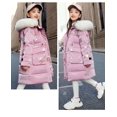 thumbnail image 5 of Girls Winter Coats Hooded Puffer Jackets Medium Length Down-Like Cotton Coats Snow Outwear Girls Long Coat Coats for Teens Youth Girls Jacket 5-14y, 5 of 5