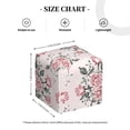 thumbnail image 3 of Uemuo Rose Flowers Tissue Box Cover Holder, Square with Bottom Belt - PVC Leather Decorative Organizer for Tabletop, Bathroom, Car, Office, 3 of 8
