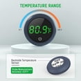 thumbnail image 3 of Wireless Touch-Activated Aquarium Thermometer with High-Definition LED Display, Accurate -60°F to 140°F Reading, Energy-Saving, Easy Stick-On Design for Fresh/Saltwater Tanks, Black, Battery Included, 3 of 6