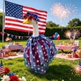 thumbnail image 2 of YingYouFu 4th of July Goose Outfits Fits for 23 Inch Lawn Goose Patriotic Funny Costume Clothing for Independence Day Summer Outdoor Garden Yard Patio Decor, 2 of 8