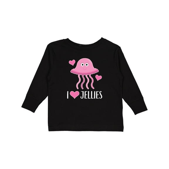 Inktastic Jellyfish Pink Ocean Creature Girls Long Sleeve Toddler T-Shirt