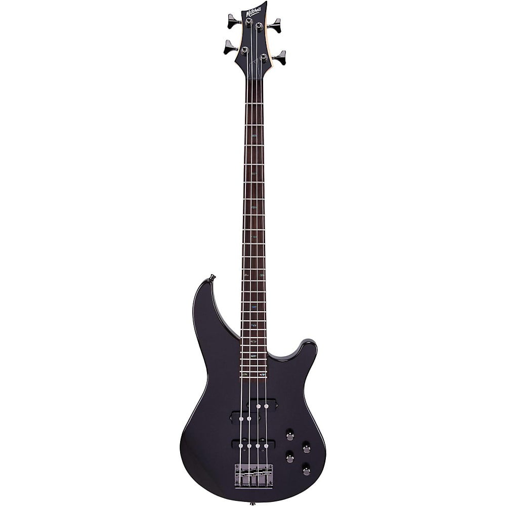 Mitchell MB200 Modern Rock Bass Guitar With Active EQ - Gun Metal Gray