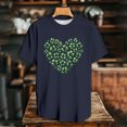 thumbnail image 5 of Yopmin St Patricks Day T-Shirt Men Heart Shamrock Print Fashion Crew Neck T Shirts Funny Casual Tops for Everyday Wear, 5 of 6