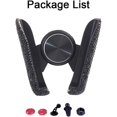 thumbnail image 4 of Bling Car Phone Holder Mini Car Dash Air Vent Soporte de teléfono automático Universal 360 ° Ajustable Crystal Auto Car Stand Phone Holder Accesorios de automóvil para mujeres y niñas Adepaton WMZL-1779-1, 4 of 6