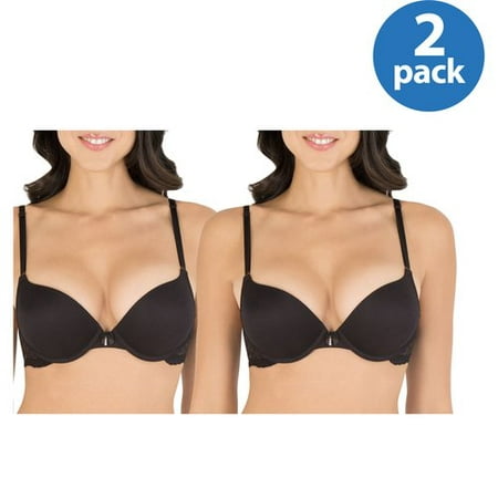 Smart & Sexy Womens Maximum Cleavage Bra, Style SA276, 2 Pack Value (Best Bra For Maximum Cleavage)