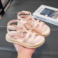 thumbnail image 2 of Xfvqtps Kids Boys Girls Gladiator Sandals Open Toe Hook and Loop Straps Thick Soft Sole Flats Summer Shoes, 2 of 8