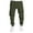 Army Green, variant on OSOLU Solid Color Men's Fall Winter Overalls Men's Pocket Pants Sports Sweatpants Casual Pants Cargo Pants Trousers Everyday Comfort Versatile Bottoms