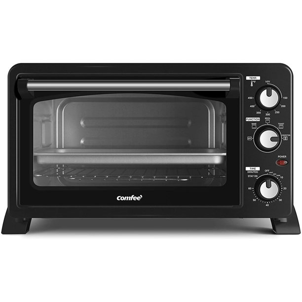 COMFEE' 6Slice Toaster Oven Countertop with Convection, 1500W, Bake