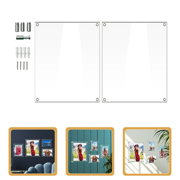 COOPHYA Transparent Picture Frame Acrylic Square 1 Wall Decoration